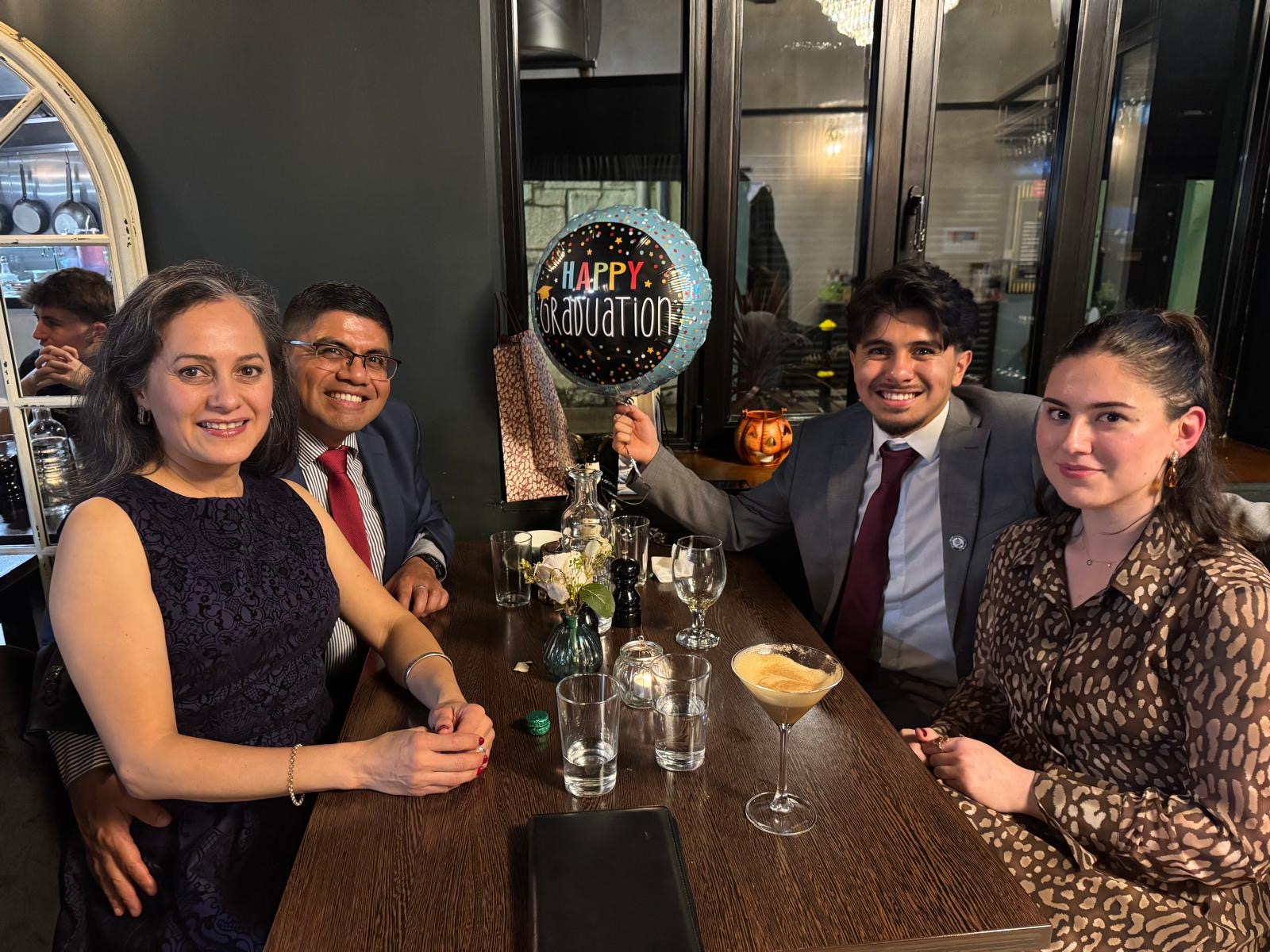 Thank you so much for making it to dinner with my parents